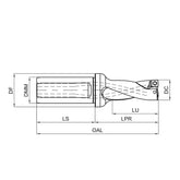 G-GHDS-2D Internal Cooling Shallow Hole Drill D40.50-D48.00 - Big-tools Industrial Supply Tools for Metal Cutting
